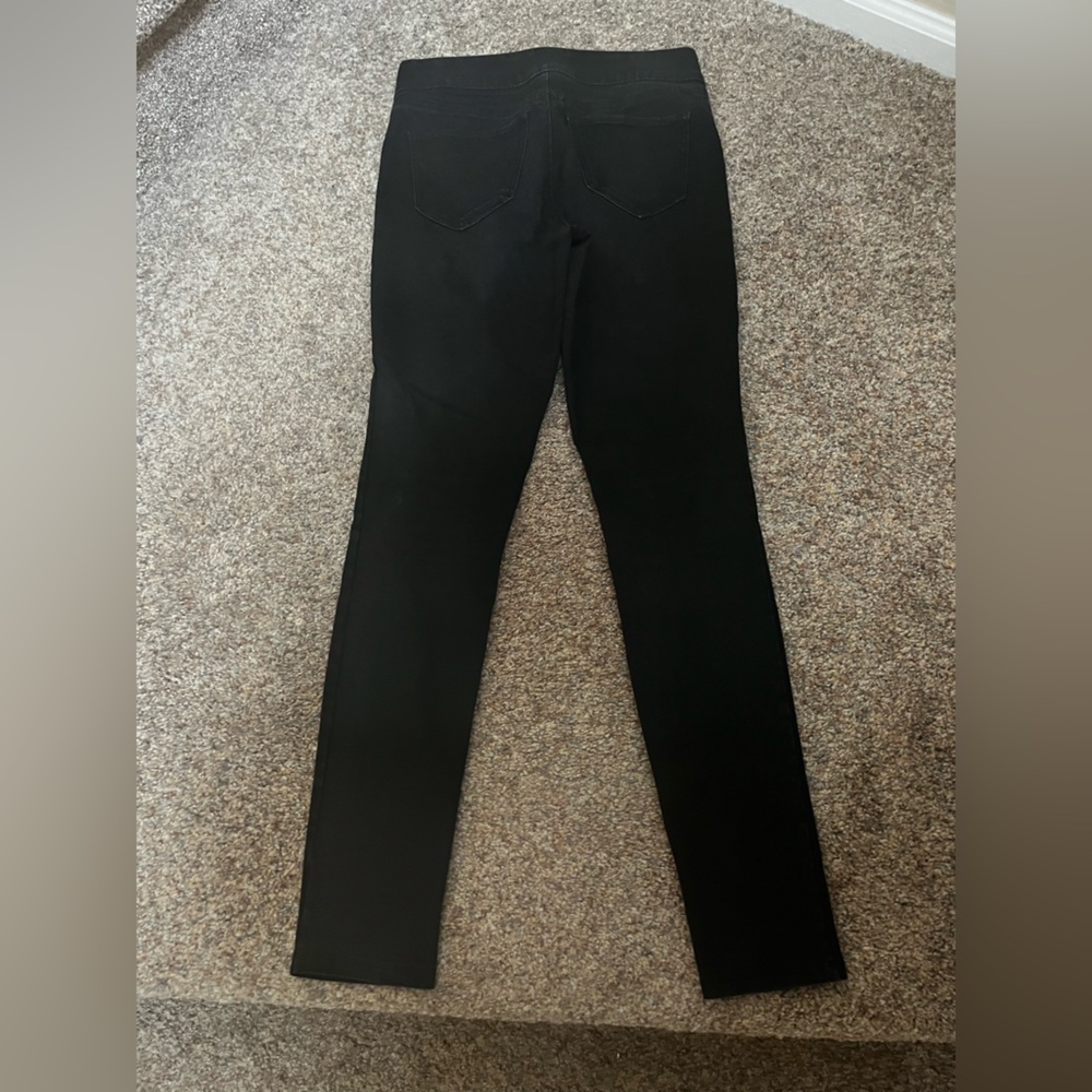 EUC - Yummie Tummie by Heather Thomson Black Jeggings - woman's size Small - Picture 2 of 3